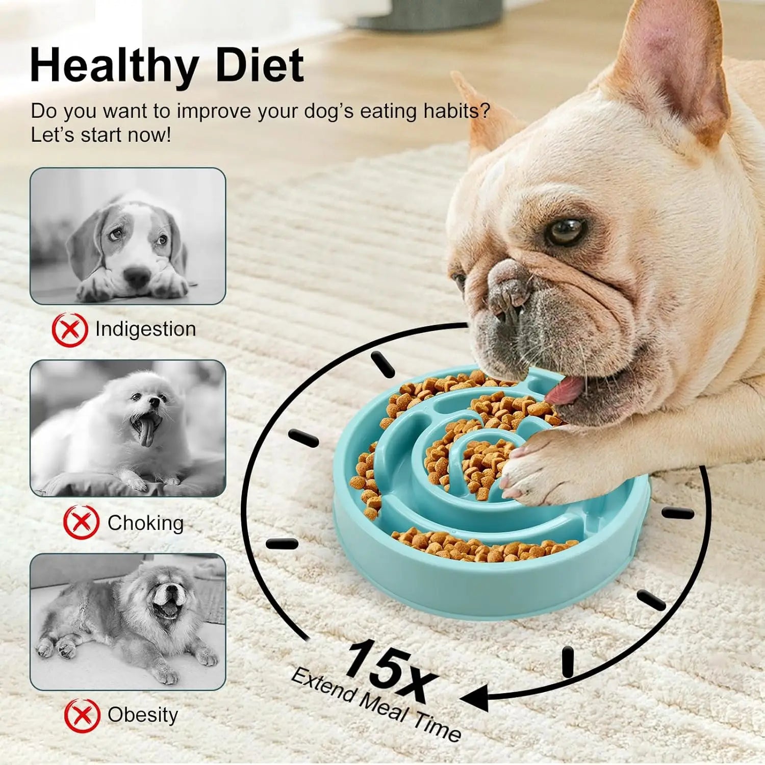 Honest Hound Slow Feeder Bowl — Healthier Mealtimes for Fast Eaters